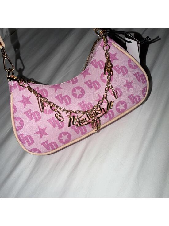 Von Dutch Handbags - NWT Von Dutch Pink Monogram Shoulder Bag Purse New Rare Color Reg. $110